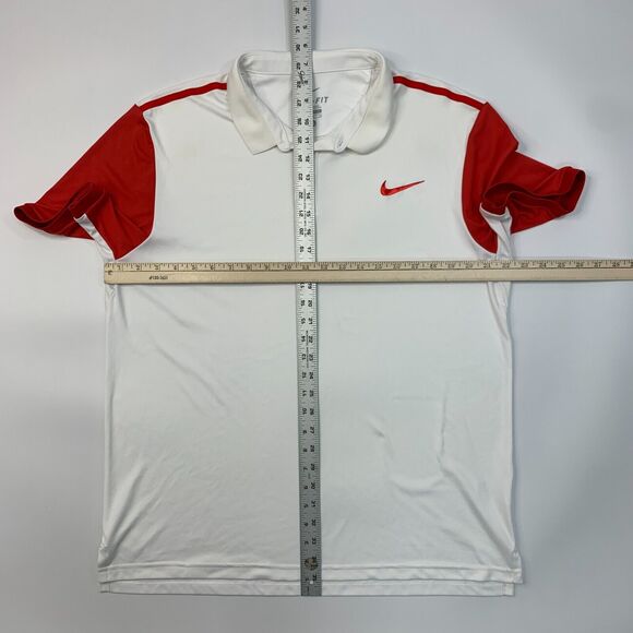 Nike Golf Shirt Mens XL Extra Large Performance Dri Fit Advantage Split Hem Polo - Picture 5 of 10